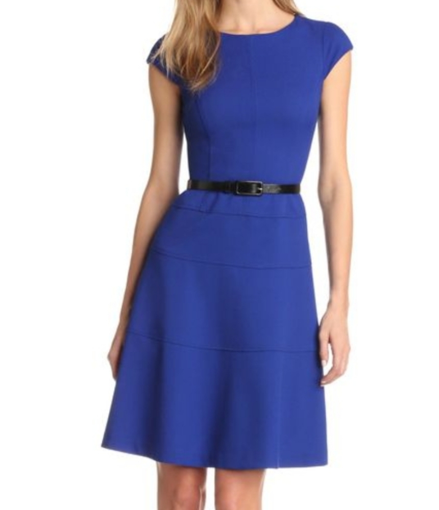 Anne Klein A-line Belted Dress